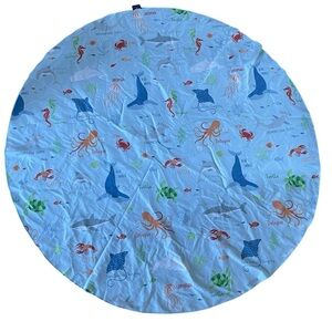 Boat House for Kids Marine Life Tummy Time Circular Portable Blanket